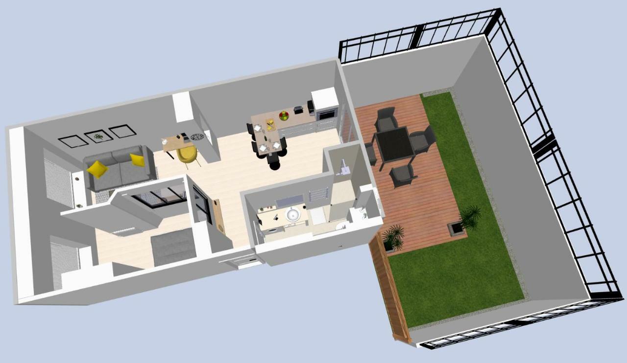 Le P'Tit Atelier, Terrasse Privative Apartment Lorient Exterior photo